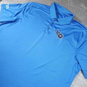 Tennessee Titans Shirt Mens XL Blue NFL Nike Golf Dri Fit Miller Lite Beer